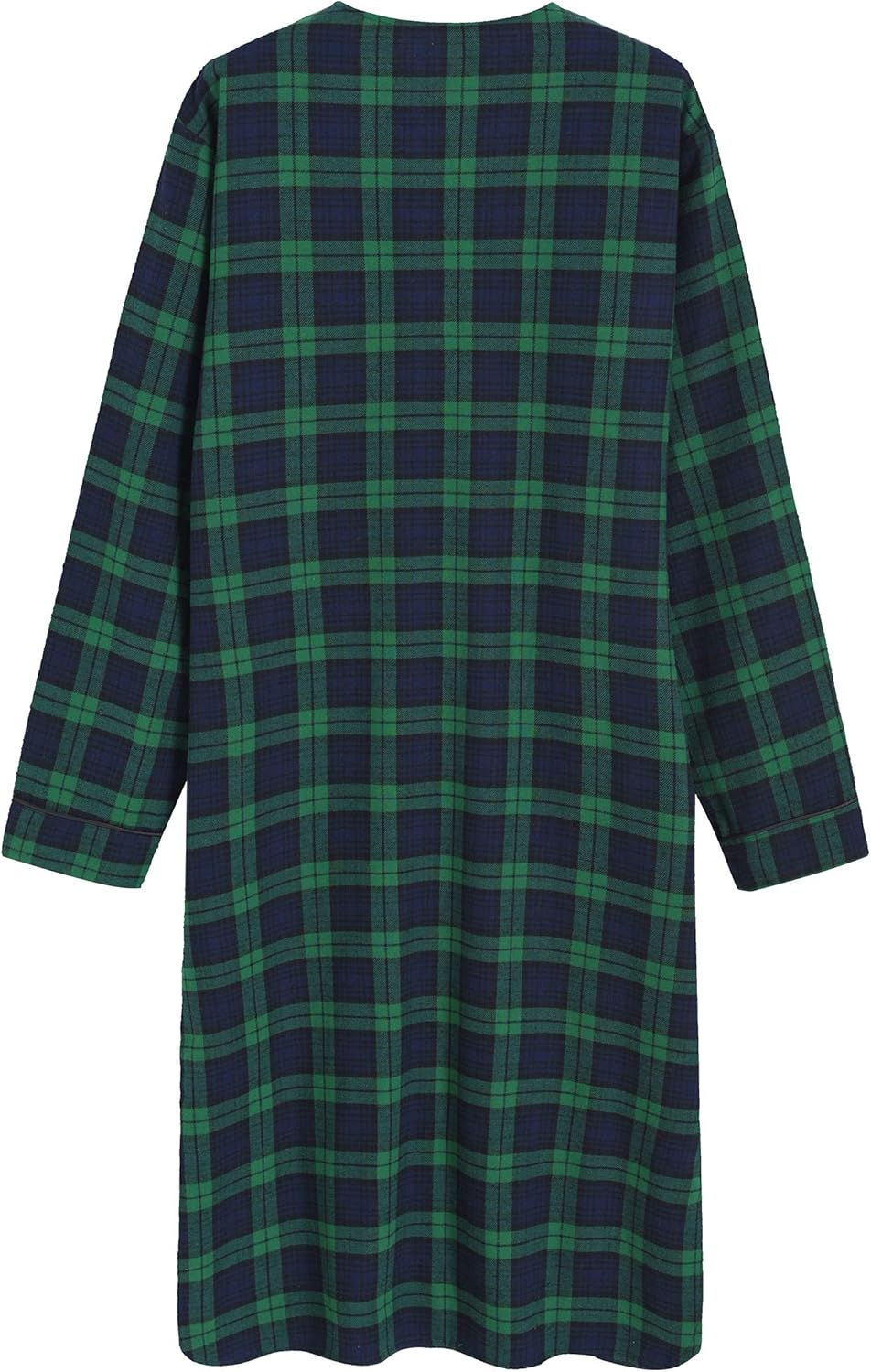 Latuza Men's Cotton Flannel Nightshirt Sleep Shirt