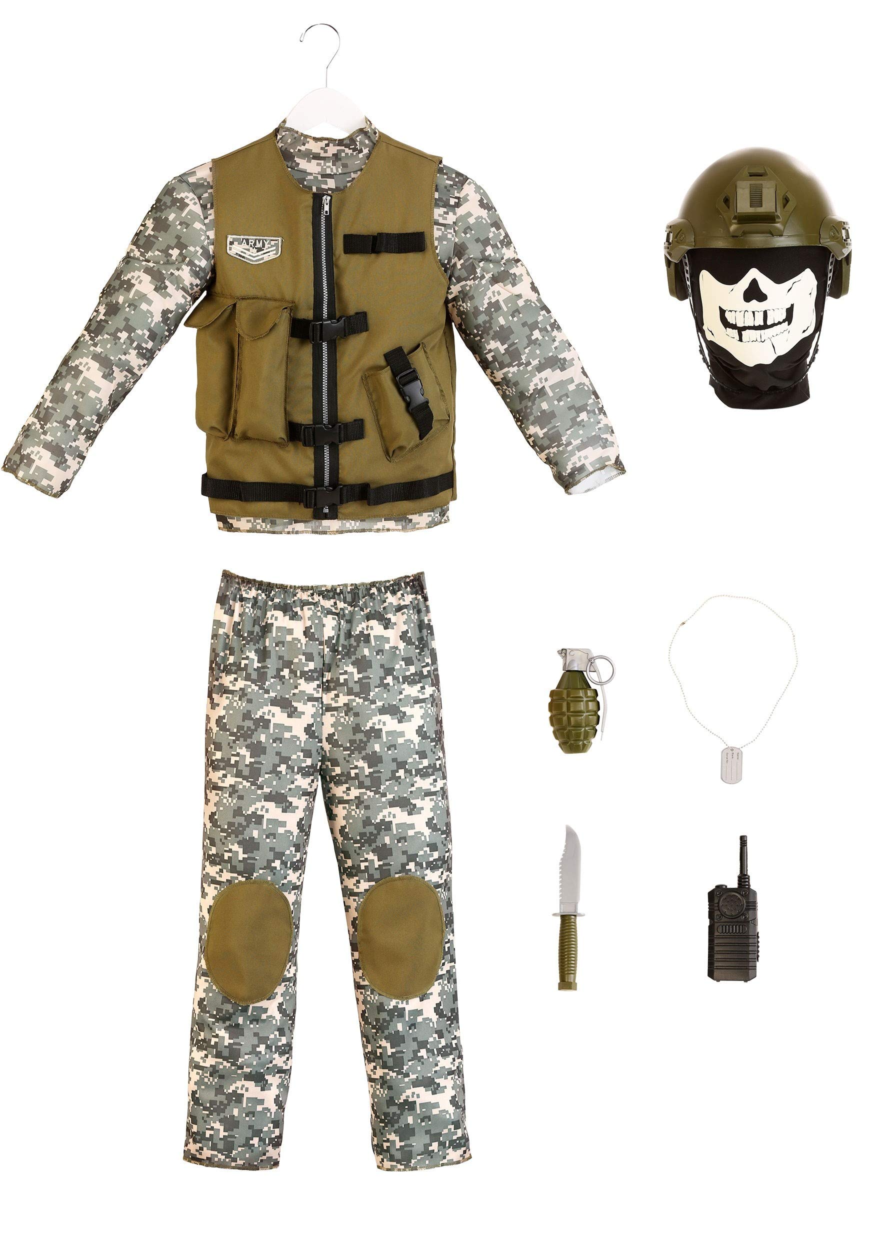 Kids Camo Trooper Costume Tactical Vest Camouflage Army Costume Child Buy Online in Sri Lanka