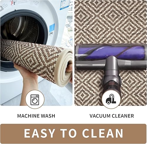 Miniatura 6 de ILANGO Juego de 2 alfombras de cocina antideslizantes para fregadero delantero, alfombras y tapetes de cocina lavables antifatiga, tapetes cómodos