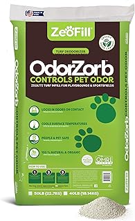 Zeofill Premium Outdoor Odor Infill - 40lbs. Bag – Pet Urine Odor Eliminator for Artificial Tur...