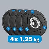 Rebel Zestaw Obciążeń Żeliwnych Gumowanych 4×1.25kg Otwór Olimpijski 51mm RBA-2107