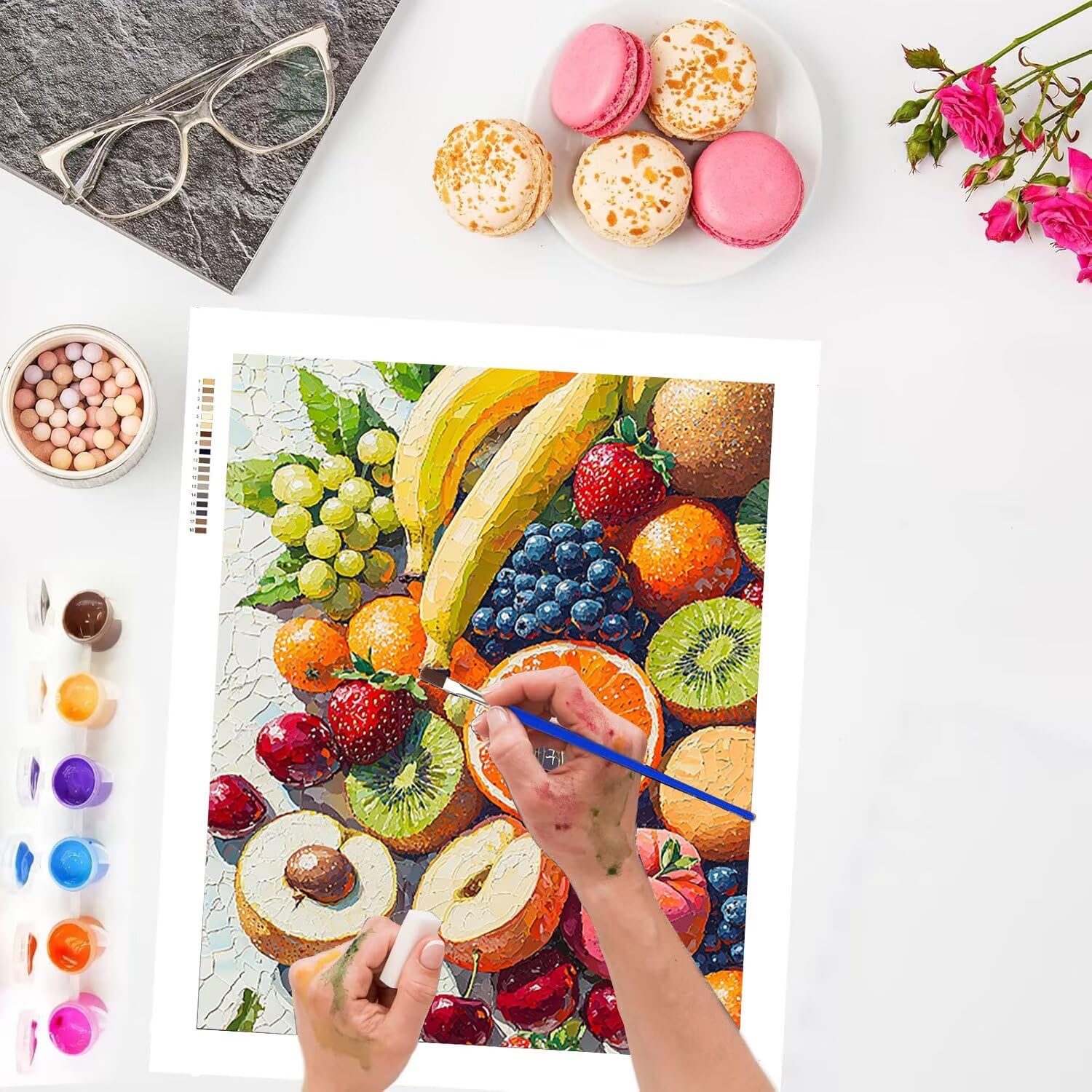 WEISHIWE Fruit Peinture Numero Adulte Kits, 80x100cm m-902