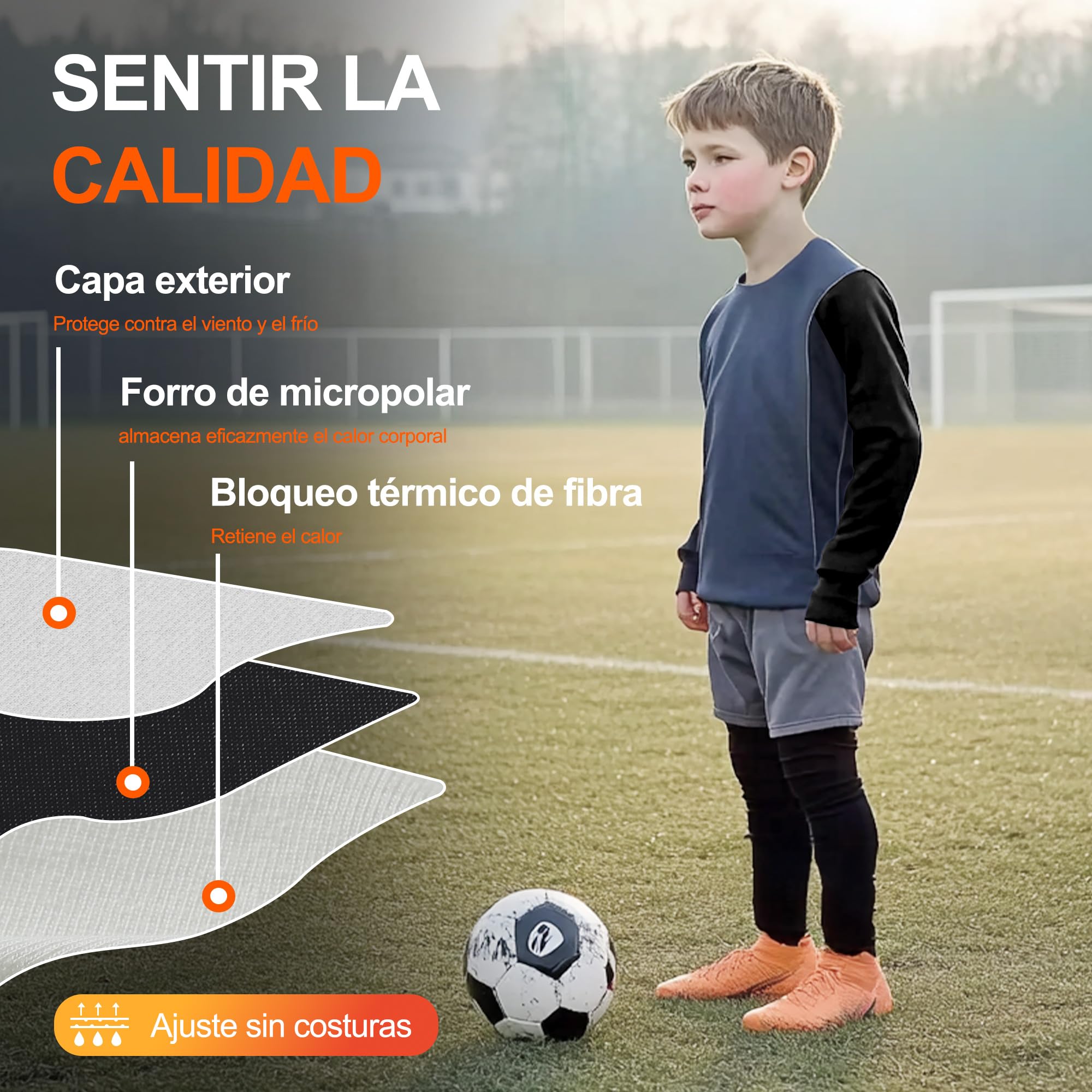 Conjunto Ropa Interior Térmica para Niños Niña Esqui Snowboard Running 110-170