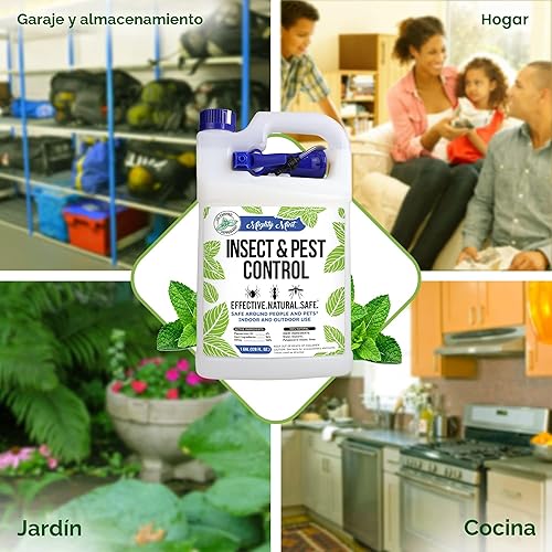 Miniatura 6 de Mighty Mint Galón (3.79 L) Repelente de Insectos y Plagas con Aceite de Menta - Spray Natural para Arañas, Hormigas y Más