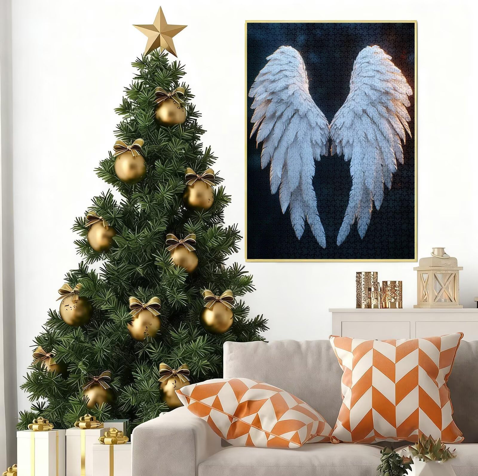 Puzzle 4000 Pezzi per Adulti e Ragazzi, 3 4 5 Anni Puzzle Angelo 6 7 8 Anni Giochi Educativi Sostenibili Con Motivi Per Adulti Da Gioco in Legno Di Alta Qualità Jigsaw Ala per Gioco Familiare B-6109