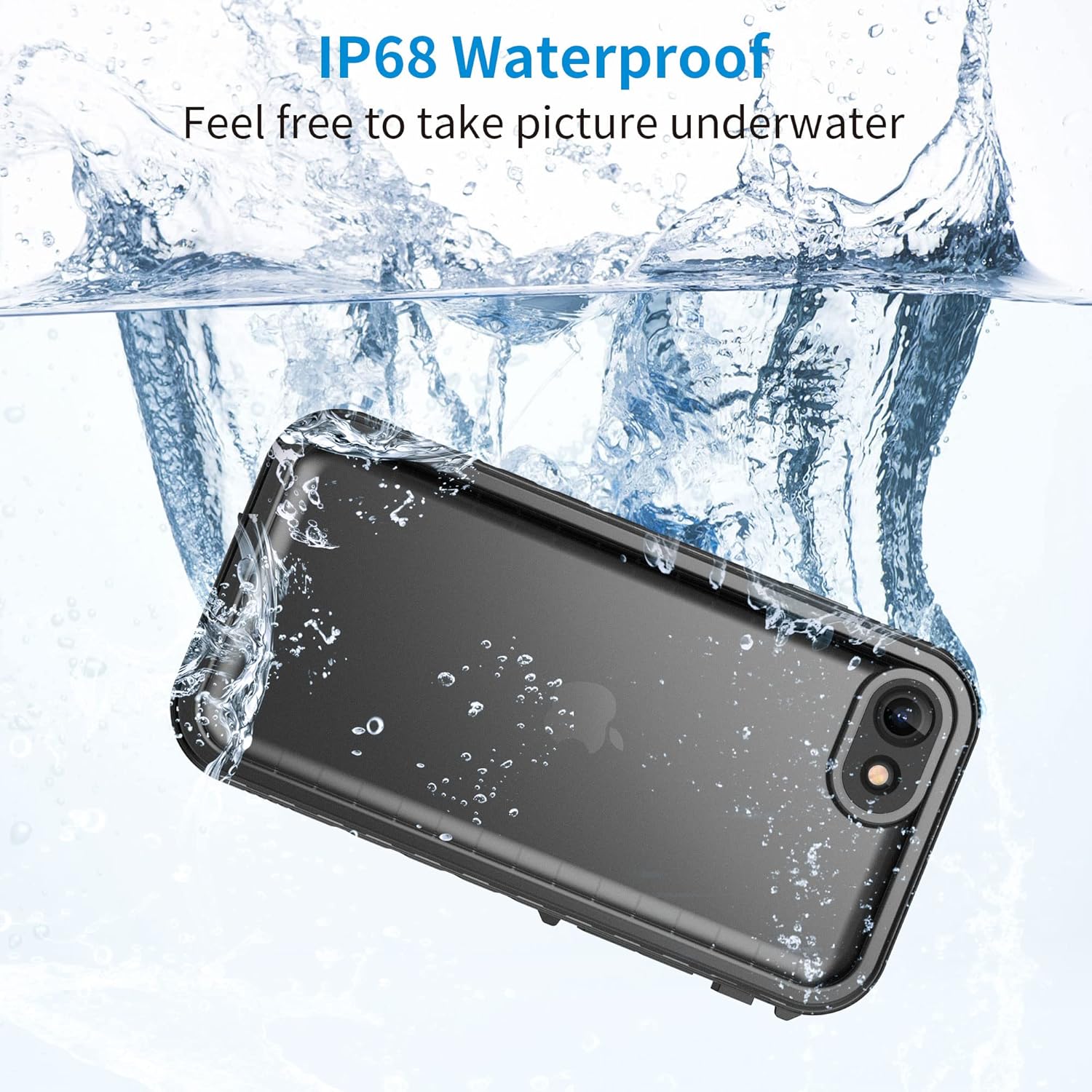 ENCASED For IPhone Air Waterproof Case With Camera Control Capture Button [IP-68] Full Body Protection With Built-in Screen Protector (Compatible With MagSafe) Clear - View #9