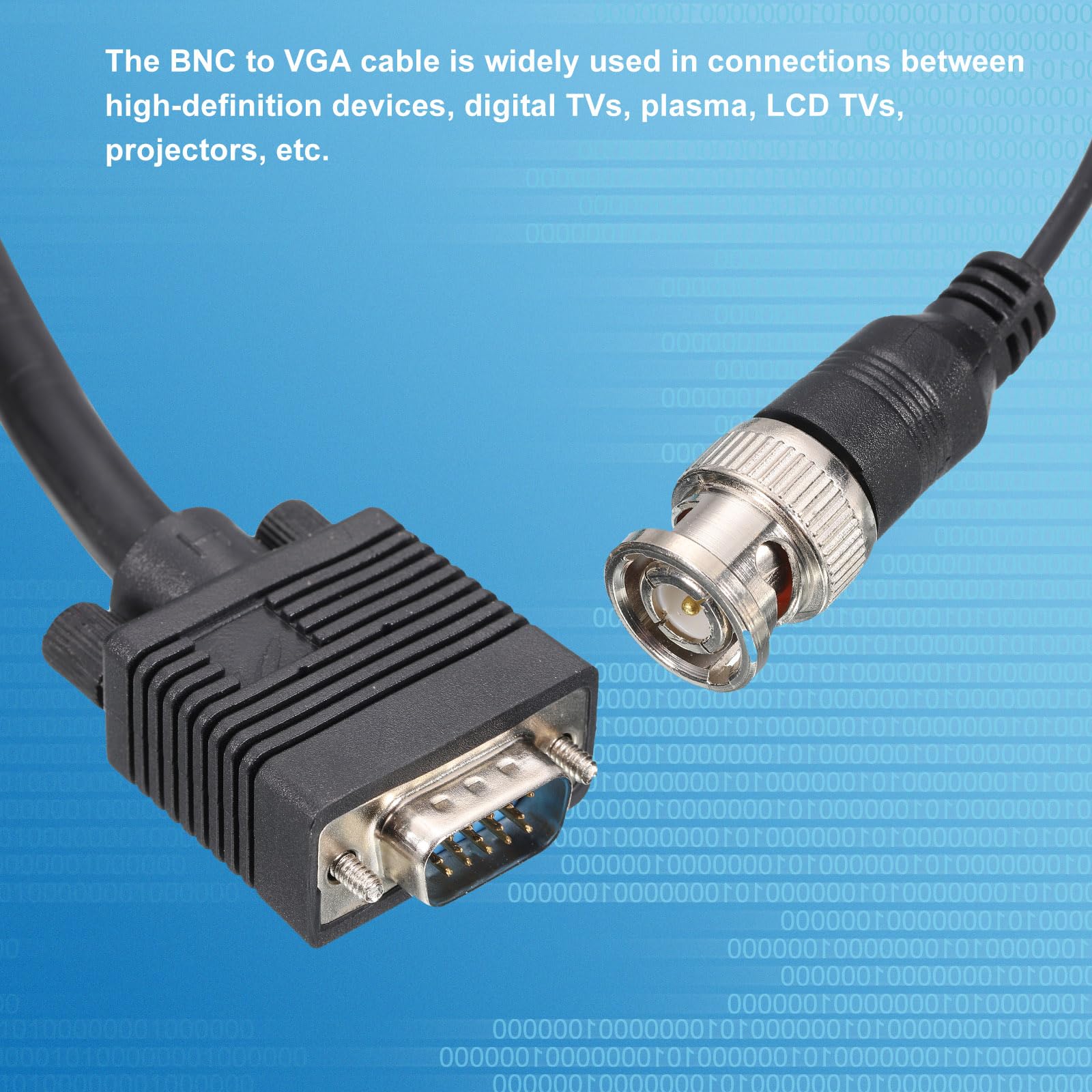 Amazon.co.jp: uxcell VGAからBNCケーブル RGBHV to VGAケーブル 5 BNC
