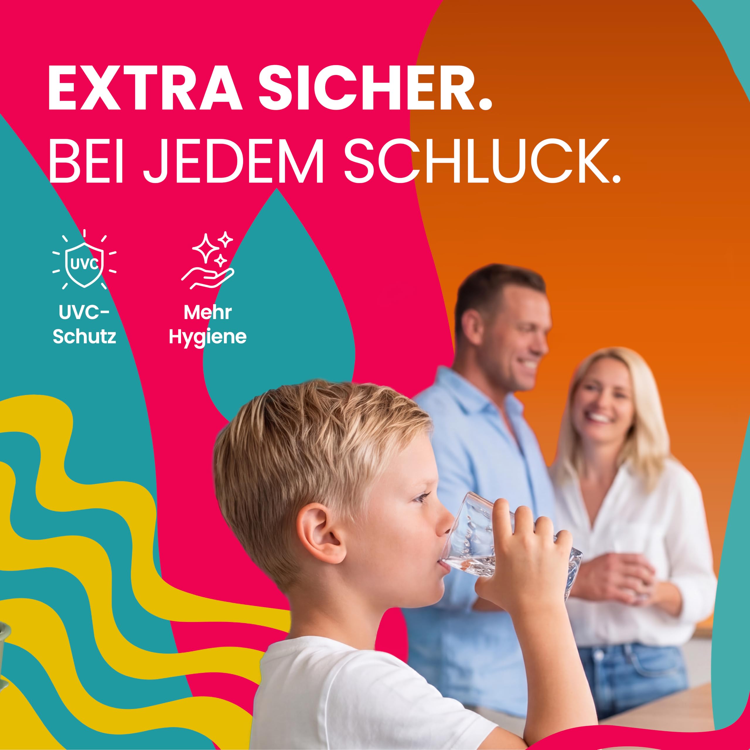 smardy blue tayma Osmoseanlage Auftisch – Umkehrosmoseanlage mit 5 Temperaturen & Heißwasser bis 90 °C, 5-stufige Wasserfilteranlage für Trinkwasser, ohne Festwasseranschluss, mobil für Küche & Van