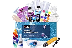 LET'S RESIN 16oz Crystal Clear Art Resin Starter Kit