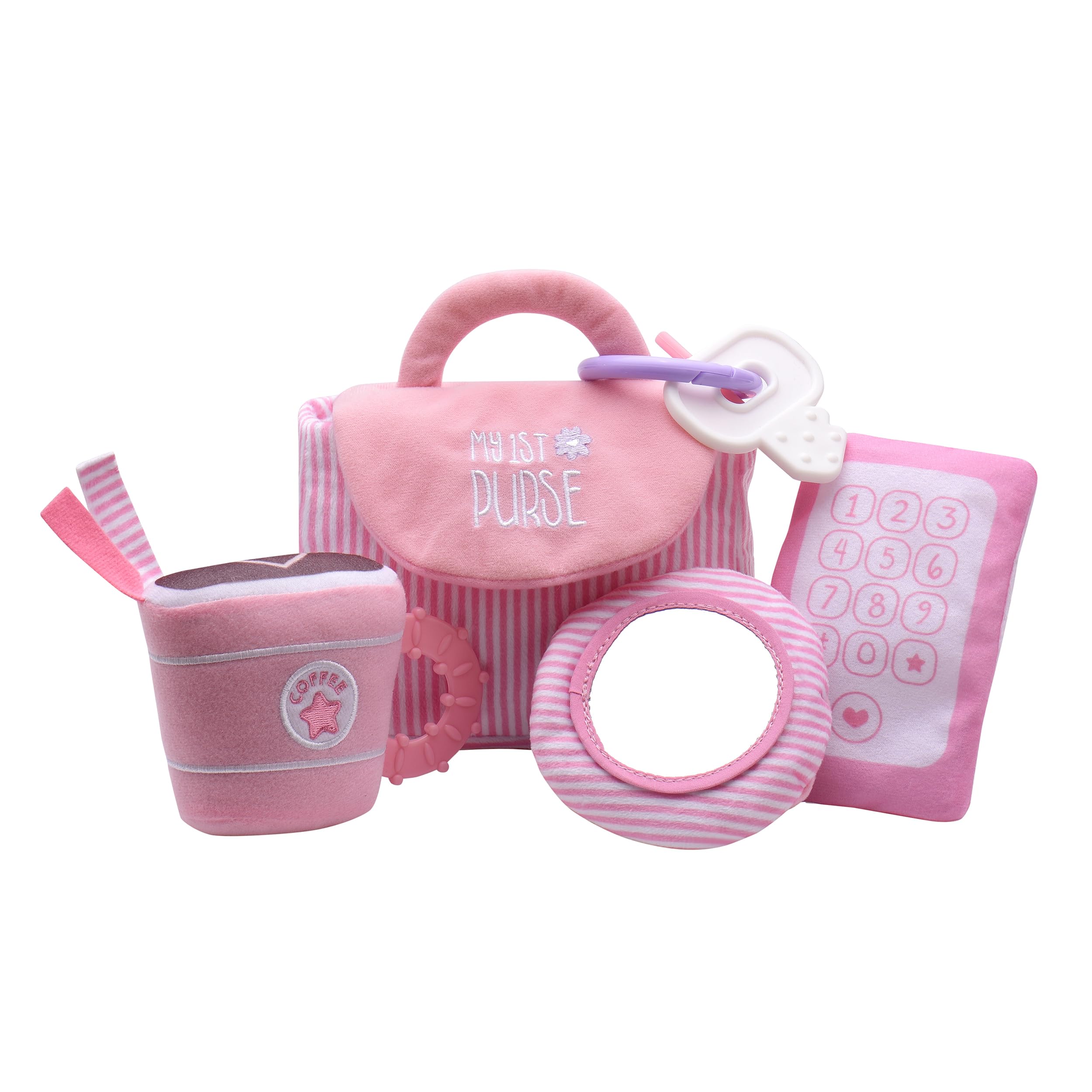 Amazon.com: 4 Piece Plush My First Purse Play Set with Sensory