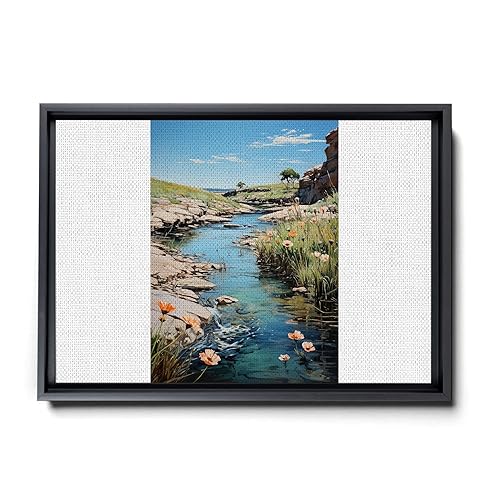 Vintage print print Landscape Wall Art Print, Nature Framed Large Gallery Art, Minimalist Art (with hanging kit)