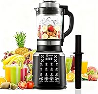 ASTRALSHIP 59oz Glass Countertop Blender with Tamper, 1500W High-Speed 14 Presets, Adjustable P1-P9, Auto Clean for Smoothies Soups Sauces