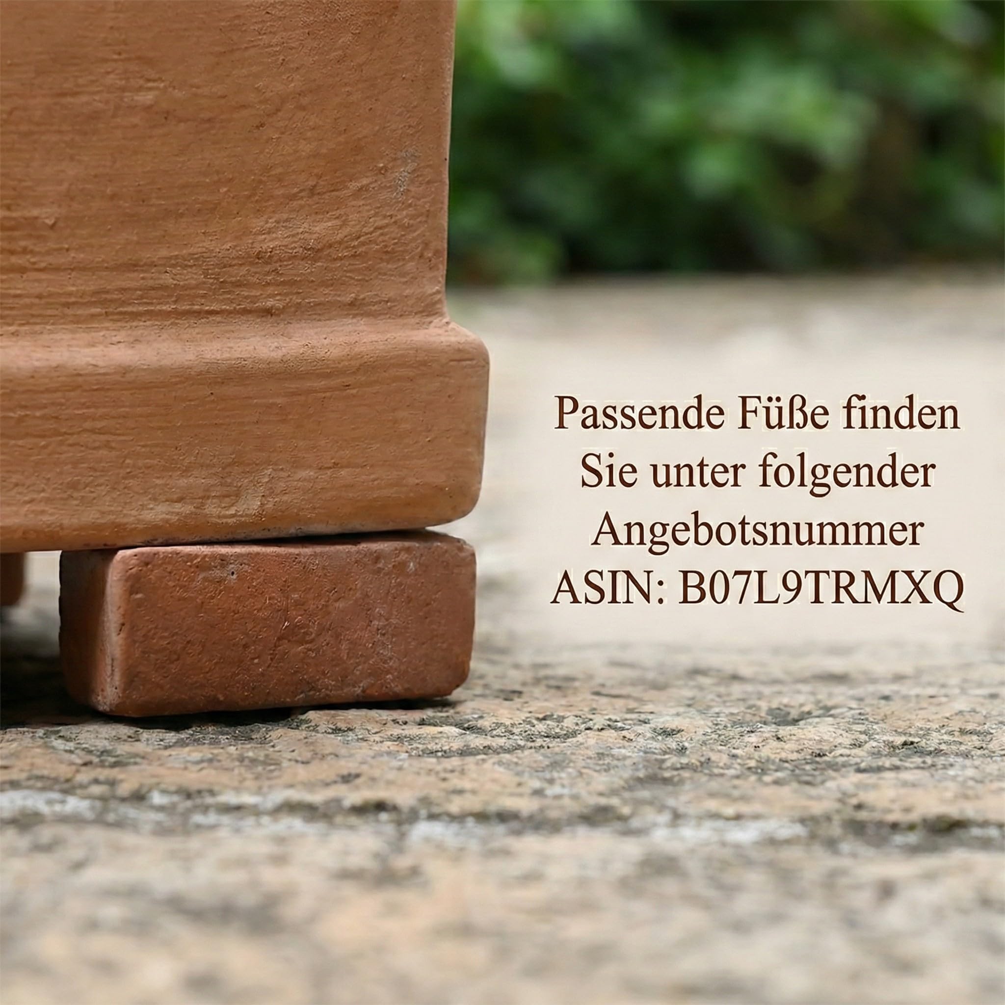 Teramico Pflanzgefäß Cubo Liscio echtes Terrakotta frostfest eckig (30cm) | Hochwertiges, quadratisches Terrakotta-Pflanzgefäß: absolut frostfest, handgearbeitet und mit integriertem Abwasserloch.