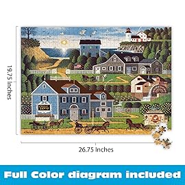Buffalo Games - Charles Wysocki -Sunset Bay - 1000 Piece Jigsaw Puzzle for Adults -Challenging Puzzle Perfect for Game Nights - Finished Size is 26.75 x 19.75