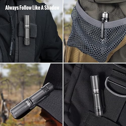 Miniatura 4 de ThruNite EDC Lantern Archer Mini, 405 lúmenes interruptor de cola LED, USB C recargable pequeño bolsillo pluma para campamento, al aire libre y