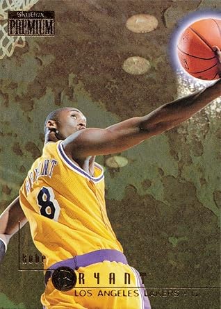 Amazon Com 1996 97 Skybox Premium Basketball 55 Kobe Bryant Rookie Card Lakers Collectibles Fine Art