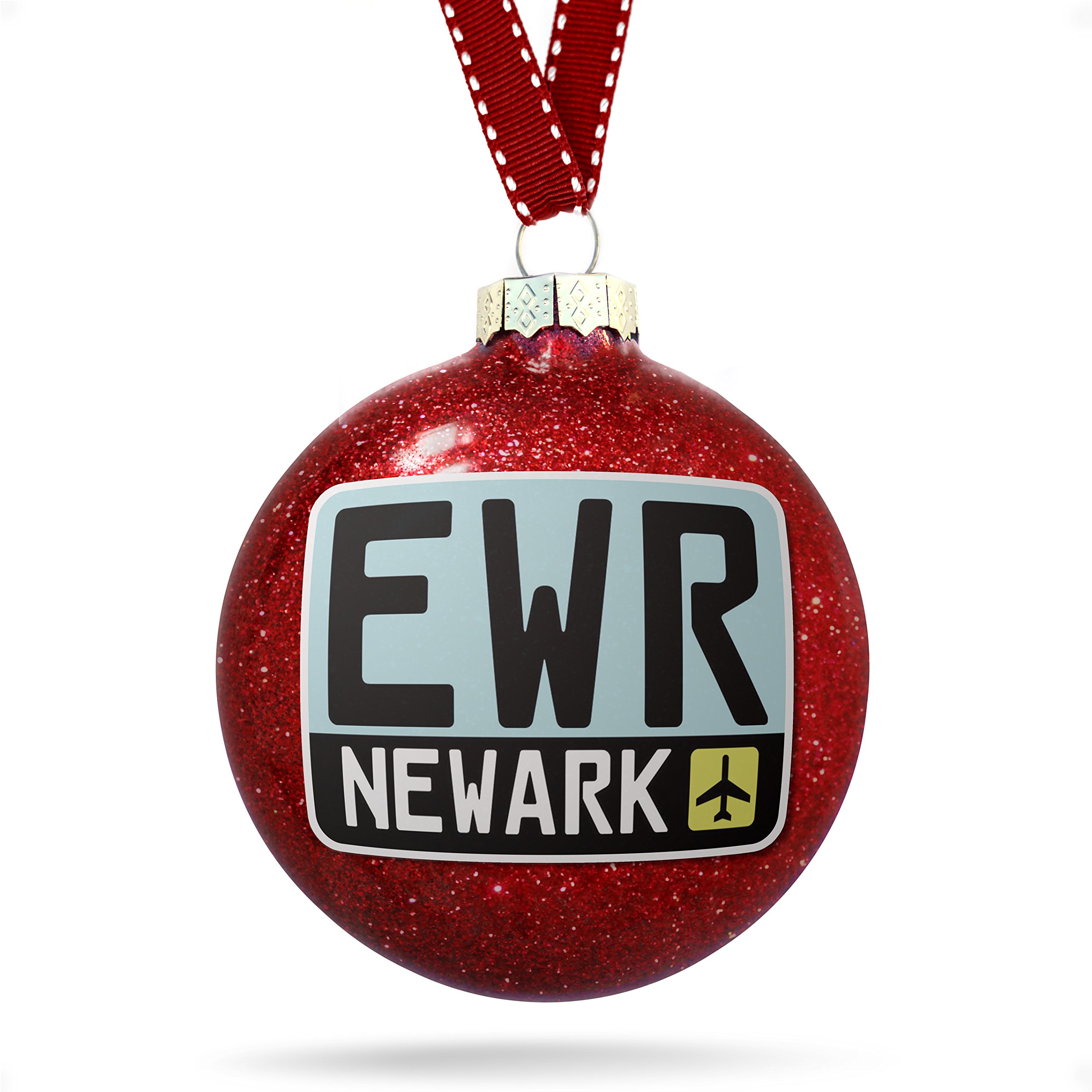 NEONBLOND Christmas Decoration Airport Code EWR/Newark Country: United States Ornament