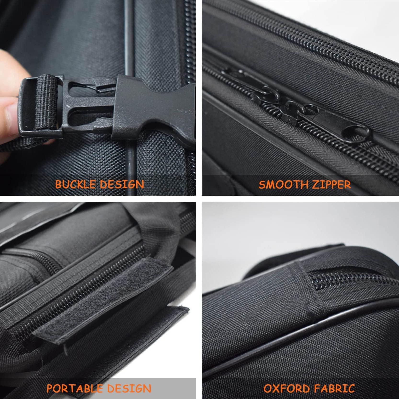 Bolsa Táctica para Rifle, Bolsa De Rifle, Correa Extraíble para Caza Pesca Mochila Impermeable Compartimiento con Cierre para Cargador Munición Accesorios -Negro