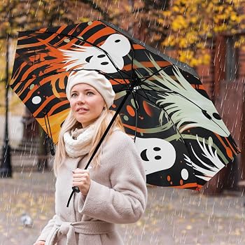 Amazon.com: J JOYSAY Horror Ghosts Halloween Umbrella for Rain
