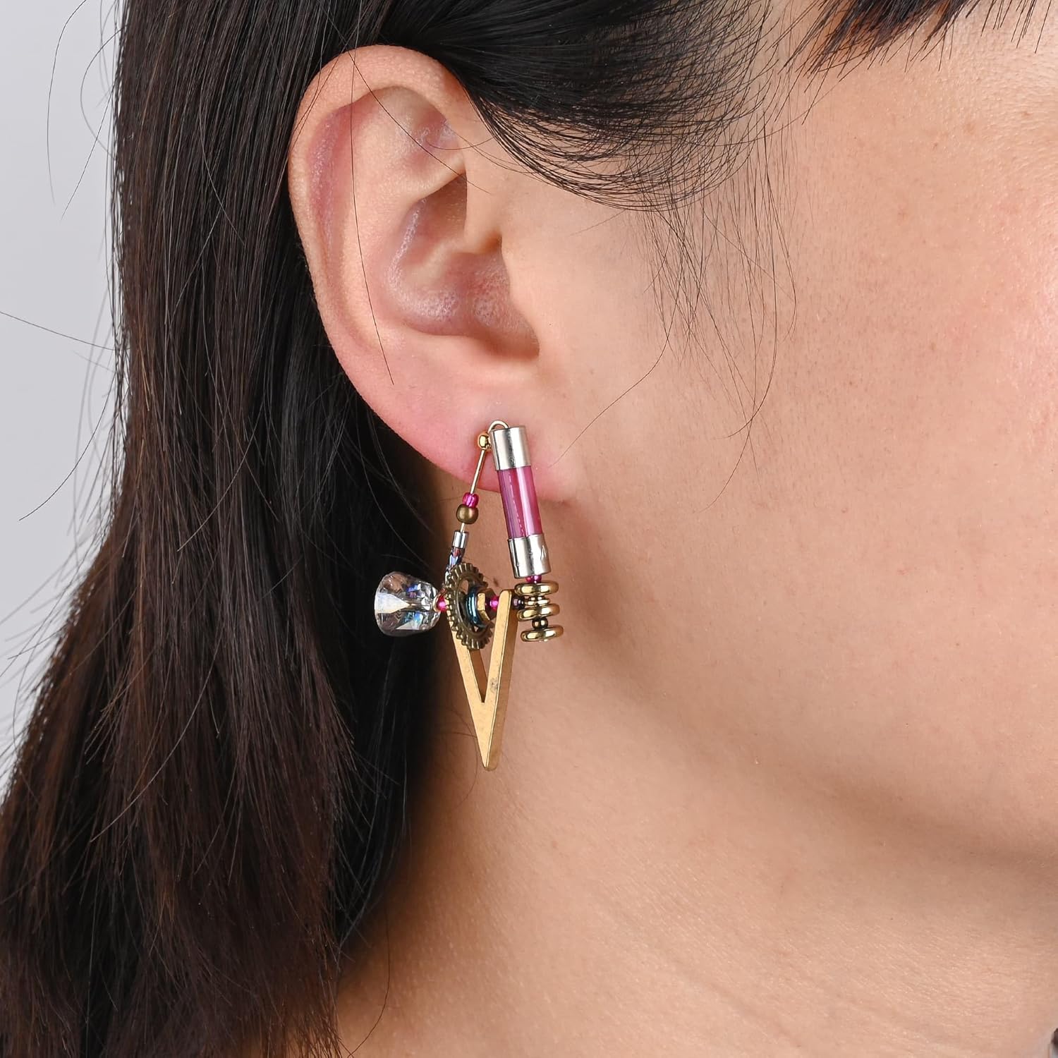 Gothic Earrings Punk Drop Dangle Earrings Unique Jewelry Gift for Women - Image 2