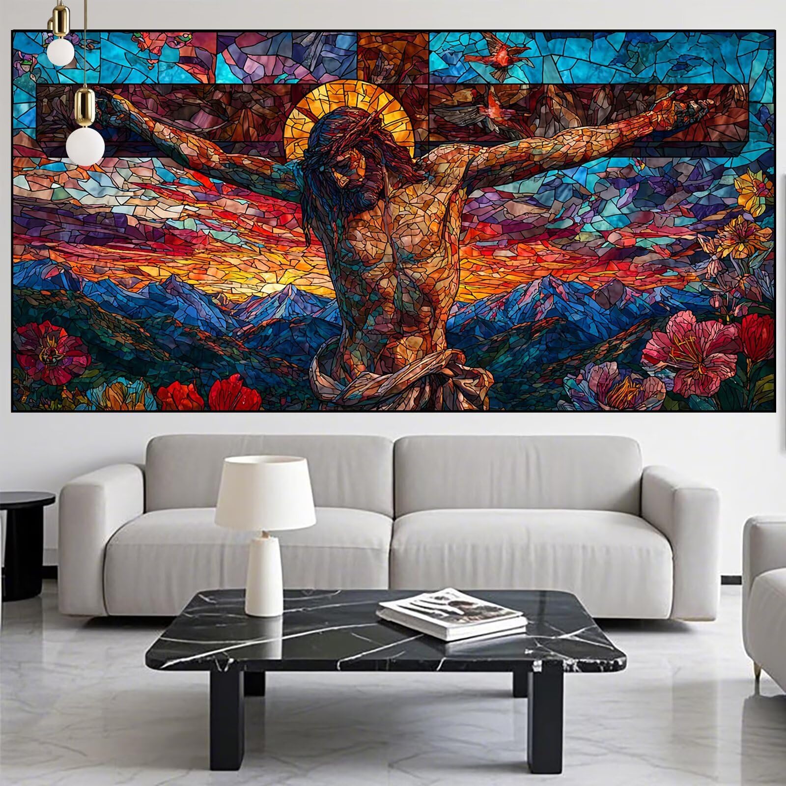 Jesus Diamond Art Sacred Diamond Painting Arts and Crafts dla dorosłych, zestawy do malowania diamentami 5D, dorosłych, Crysta, haft krzyżykowy, rękodzieło, obrazy, zestaw do haftowania dla