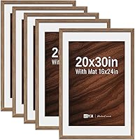 Vista 33 de VCK Paquete de 2 portarretratos de 8 x 10 pulgadas, roble natural, madera de alta gama con vidrio templado, para fotos de 5 x 7 pulgadas