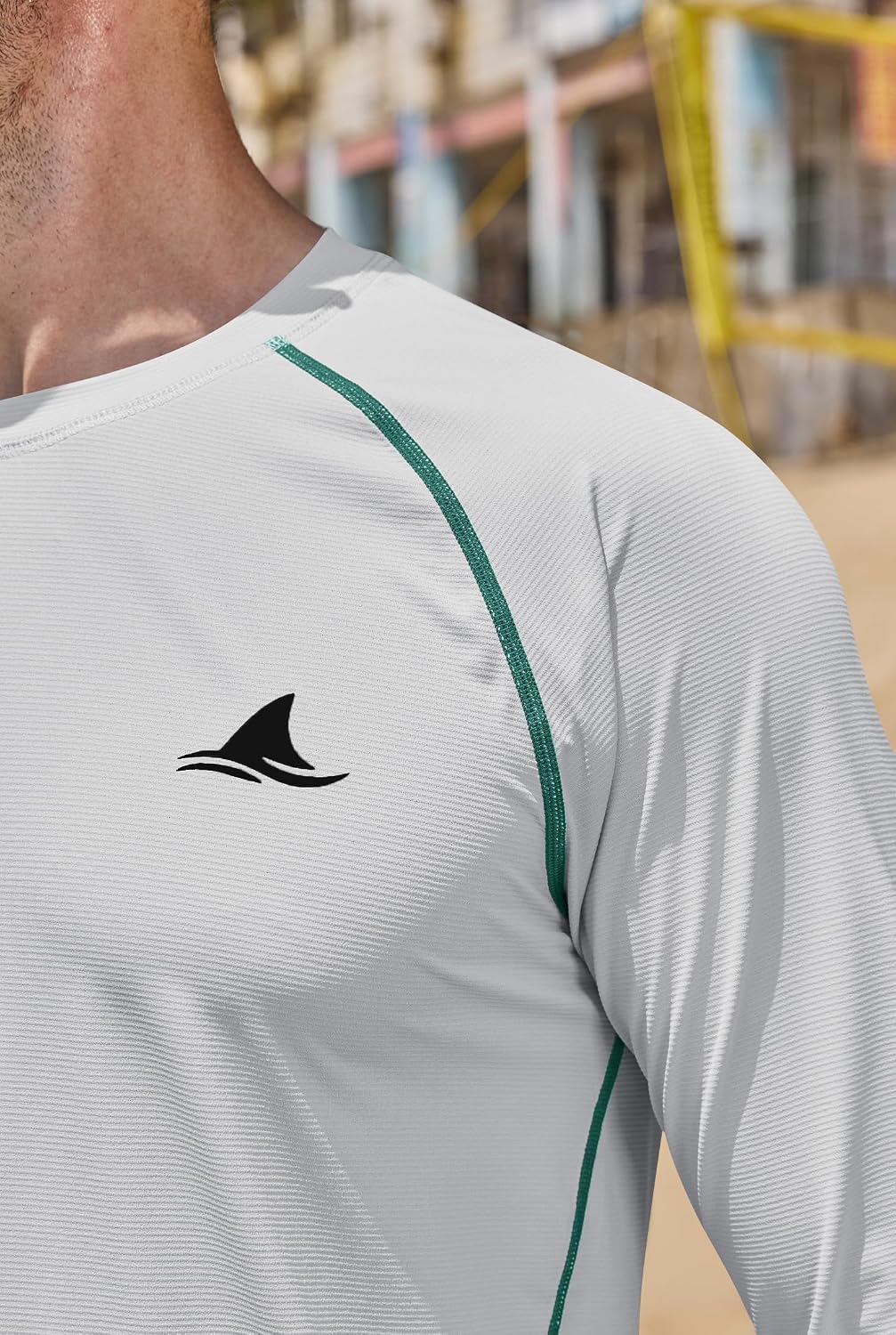 Mens Swim Shirt UPF 50+ Lightweight Quick Dry Long Sleeve Sports Rash Guard (S-XXL)