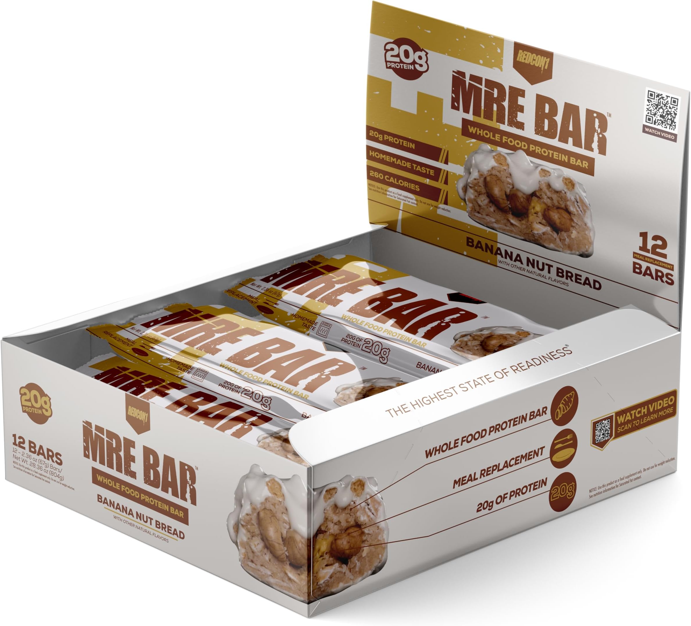 REDCON1 Redcon1 Mre Bar - Meal Replacement Bar (1 Box / 12 Bars)