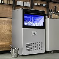 Vista 10 de YITAHOME 100lbs Ice Maker Machine Commercial Under Counter Ice Maker, ETL & DOE Certificated Commercial Large Ice Makers Freestanding for Home Cafe