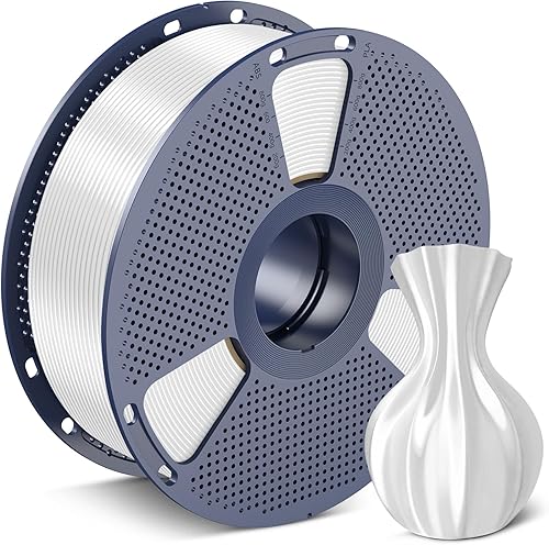 SUNLU Shiny Silk PLA Filament 1.75mm, Neatly Wound Glossy PLA 3D Printer Filament 1.75mm ±0.02mm, Fit Most FDM 3D Printers, Good Vacuum Packaging,