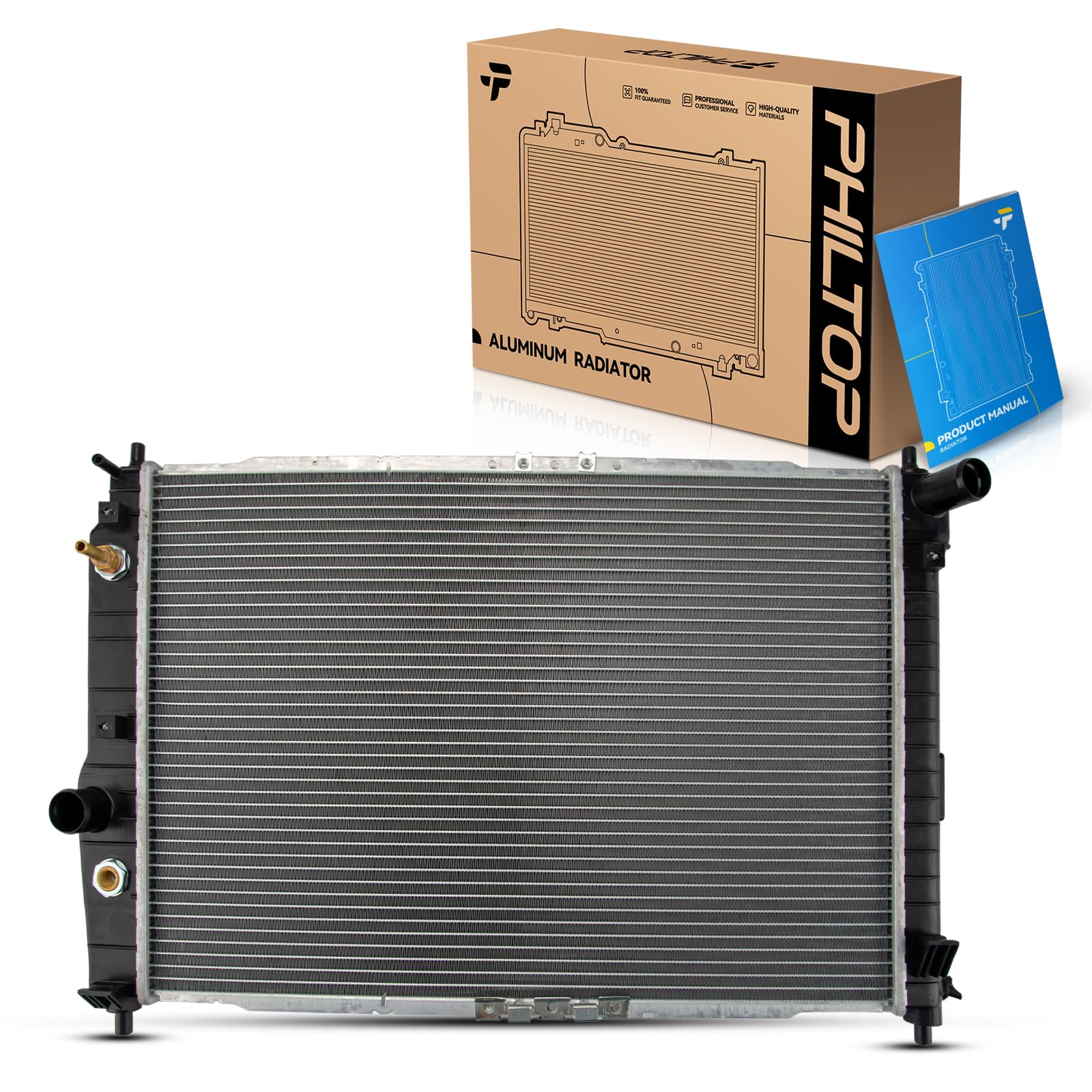 PHILTOP Radiator Compatible with 2004 2005 2006 2007 2008 Aveo, 2007-2008 Aveo5 CU2873