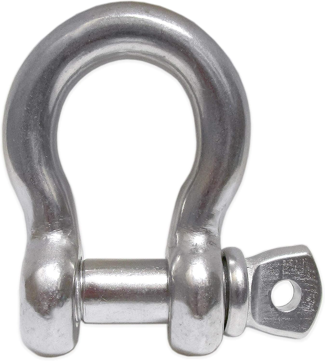 4 Pack - 7/16" Stainless Steel Screw Pin Anchor Shackle Type 316 3,000 lbs Marine