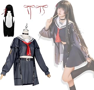鳴潮 コスプレ 朽葉千咲 ダークグレーセーラー制服 小物付き フルセット 変装 ハロウィン クリスマス 仮装 Cosplay 漫遊展 写真撮影 お祭り