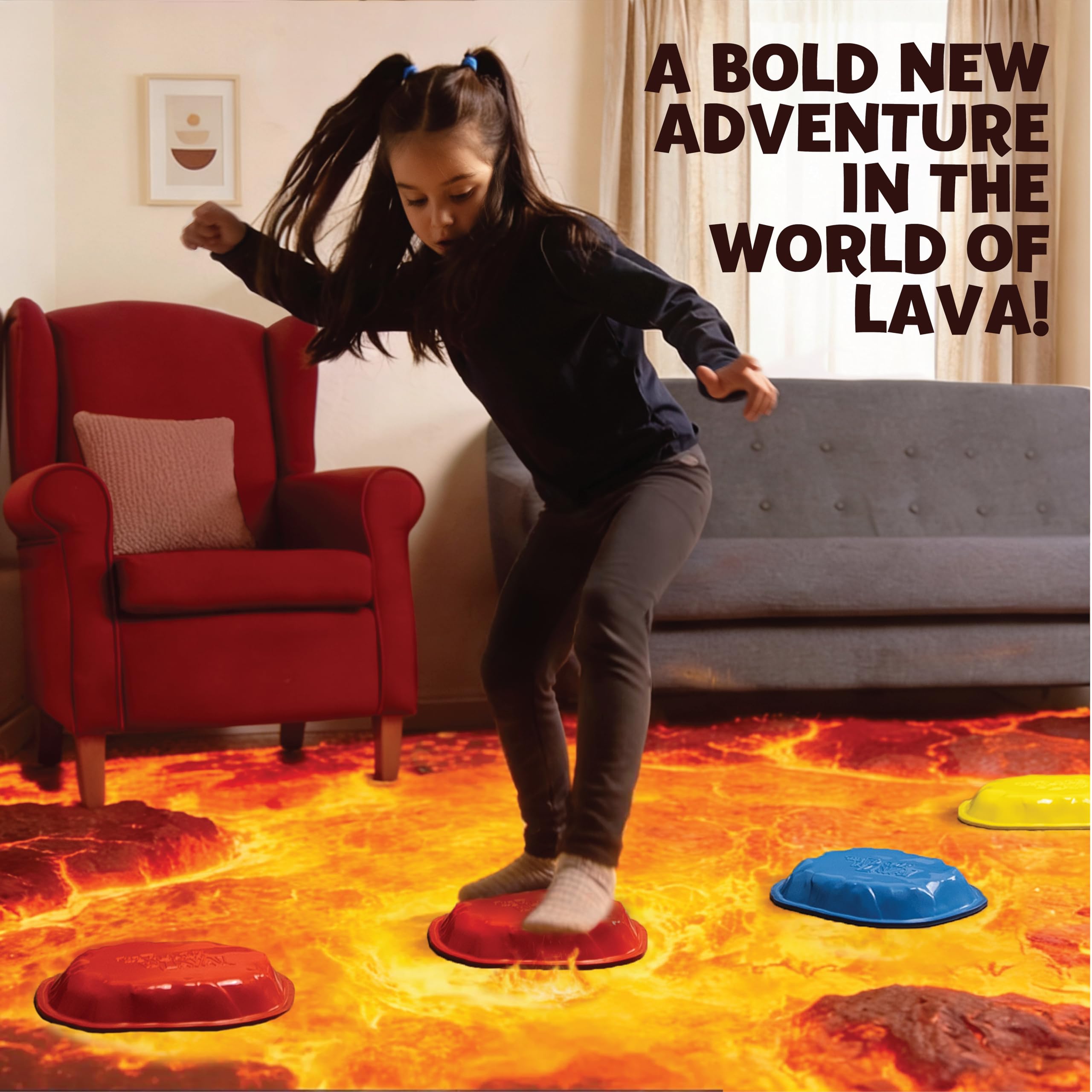 Goliath The Floor is Lava! Stepping Stones, Multicolor, Small - Image 2