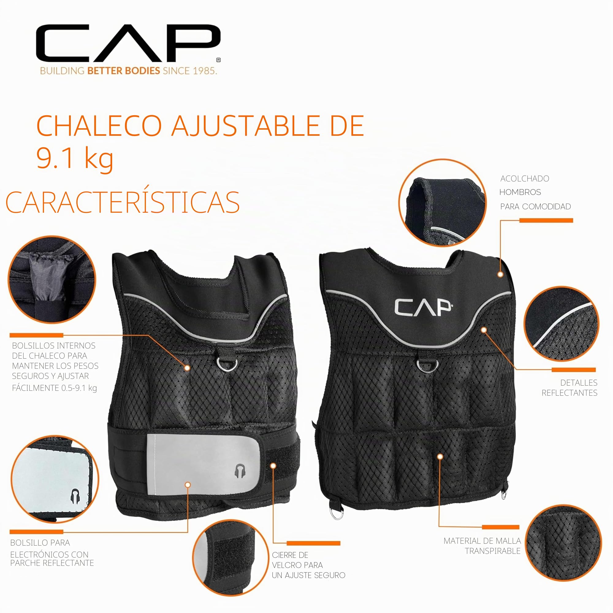 CAP Barbell Adjustable Weighted Vest | Various Sizes