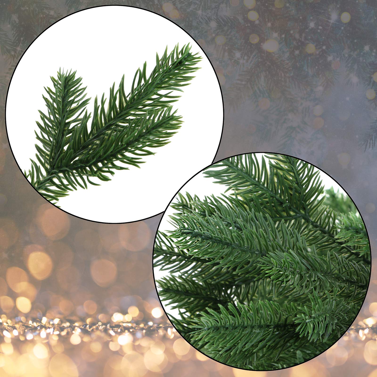 BB Sport Árbol Navidad Lujo PE/PVC Mixto 150 cm Verde Oscuro Abeto Navidad Artificial Realista