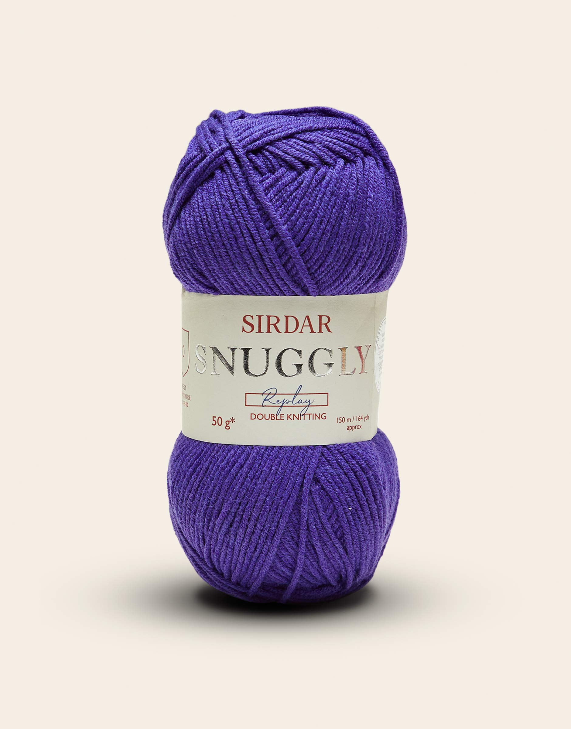Sirdar Quiet Violet Snuggly Replay Dk Double Knitting, (122), 50G