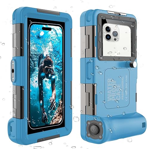 ShellBox Case Funda de buceo de 2 generación para teléfonoserie Samsung Galaxy, teléfonos universales 4.9-6.9 pulgadas, snorkel 15m50ft protector de