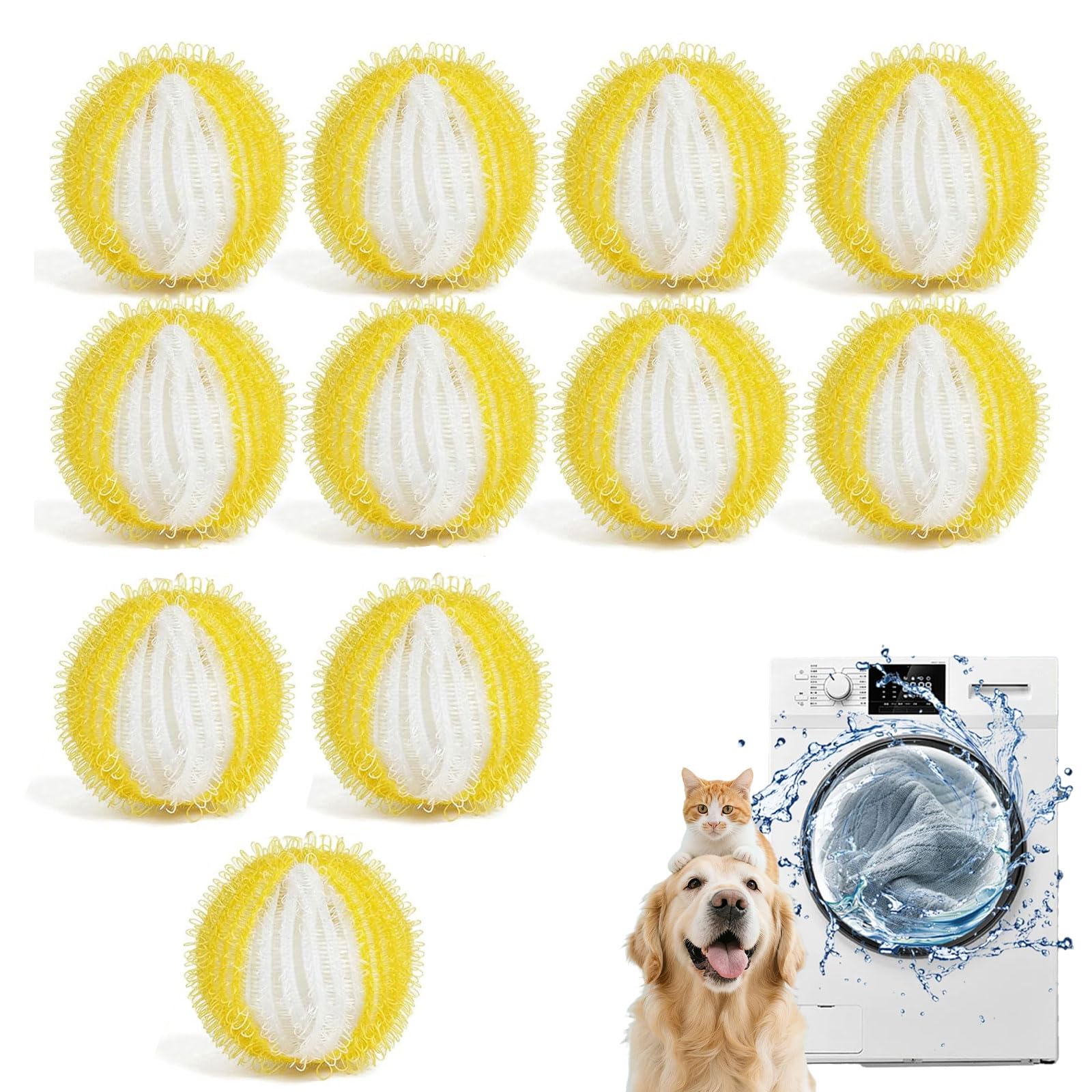 12PCS Pet Hair Remover for Laundry
