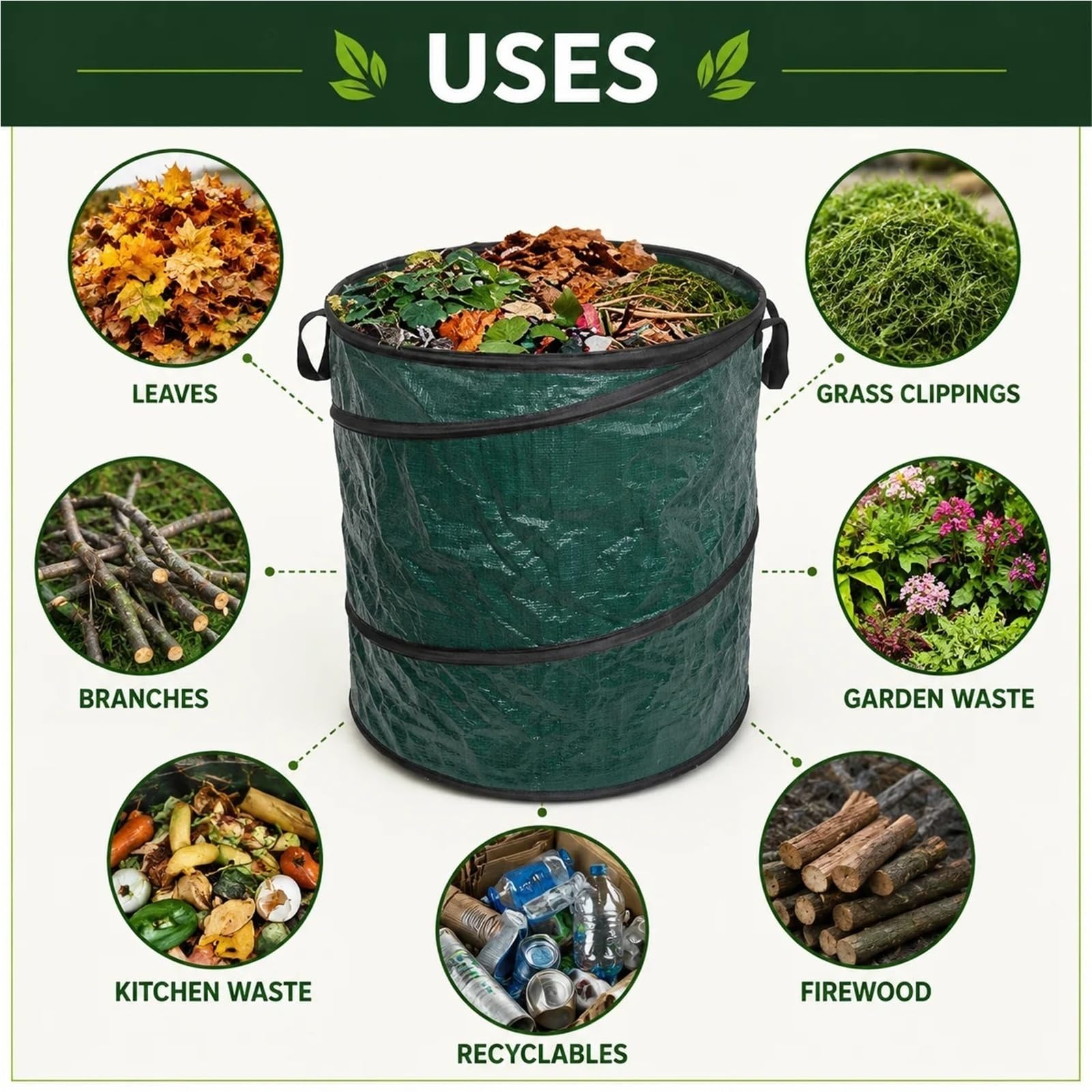 Bolsa para Residuos de Jardín Bolsa for residuos de jardín emergente y resistente