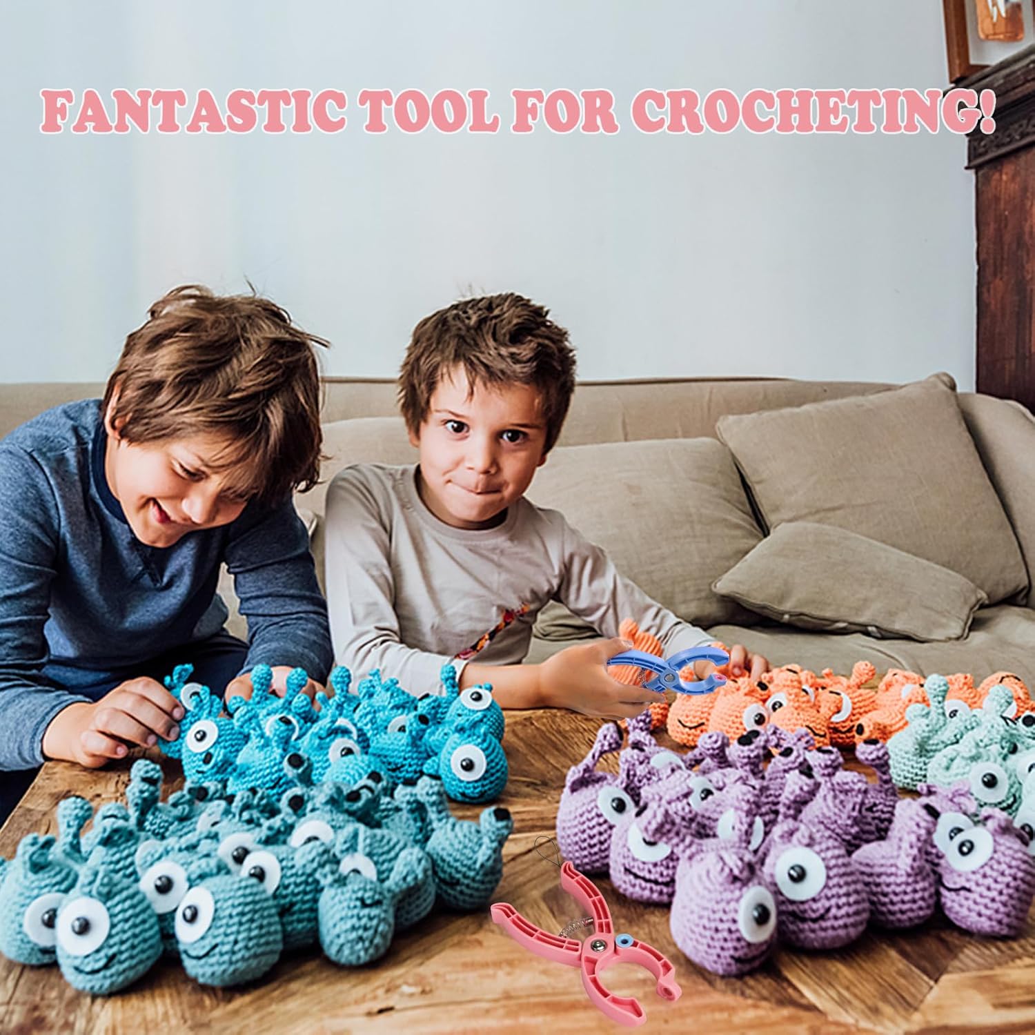 Safety Eye Tool, Safety Eyes for Crocheting Auxiliary, Safety Eyes Tool for Amigurumi Crochet & Stuffed 5-30mm Animal Eyes Making Supplies Tool - Blue(1PCS) - Image 5