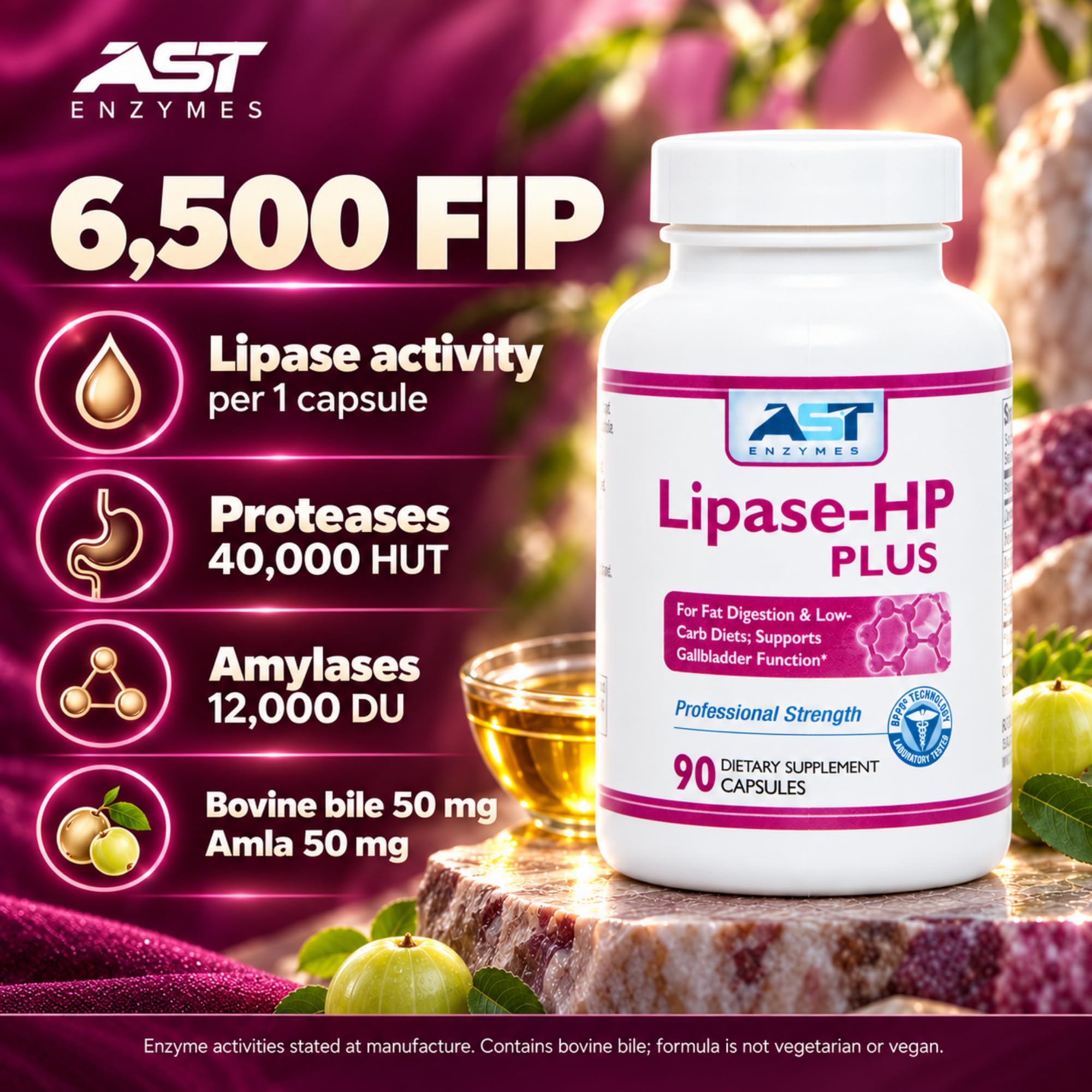 AST Enzymes Lipase-HP Plus Digestive Enzymes, 90 Capsules — Amazon image 5