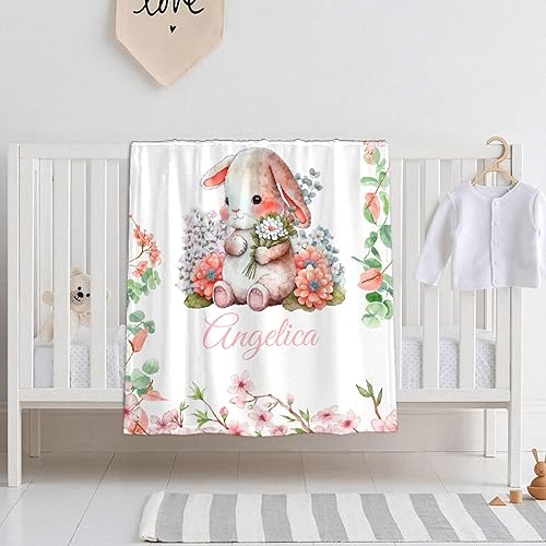 Miniatura 209 de Butterfly Custom Baby Blanket with Name Personalized Baby Blanket for Girl Boy Birthday Chirstmas Gift Customized Baby Receiving Blanket for Newborn