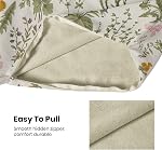 AEIOAE Spring Pillow Covers 18x18 Inch Set of 2,Sage Green Wild Flower Plant Throw Pillows Case,Seasonal Floral Outdoor Decorative Square Linen Farmhouse Decor Cushion Covers for Home Sofa Bed Couch