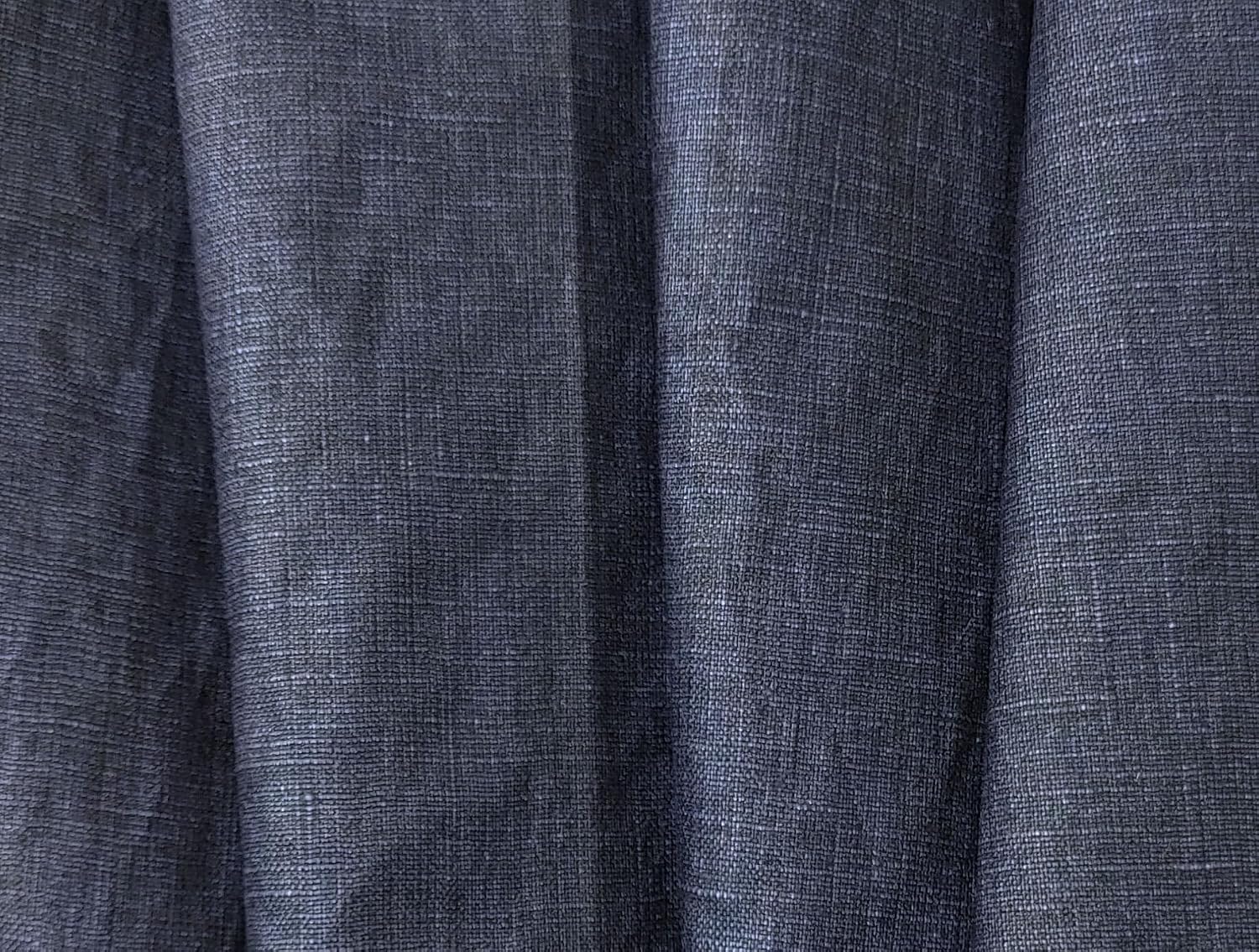 100% Linen Fabric with Pigment Coating 3586 3587 Navy