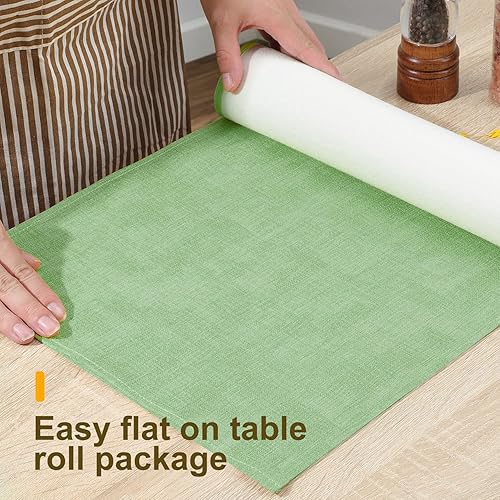 Miniatura 7 de Camino de mesa impermeable lavable, camino de mesa grueso de granja, camino de tocador, camino de mesa rústico para cocina, comedor, dormitorio,