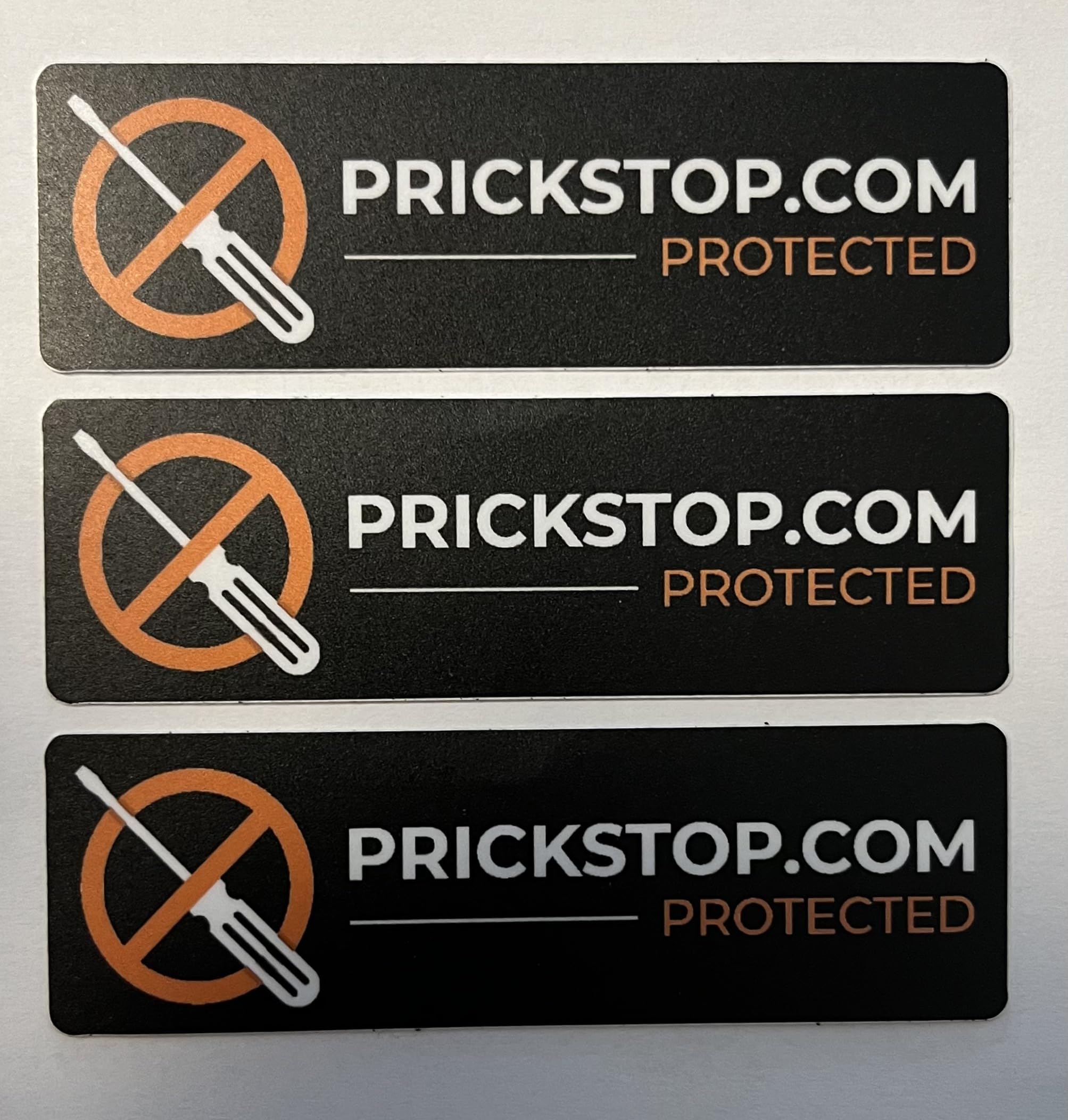 Prickstop Aufkleber (Schwarz)