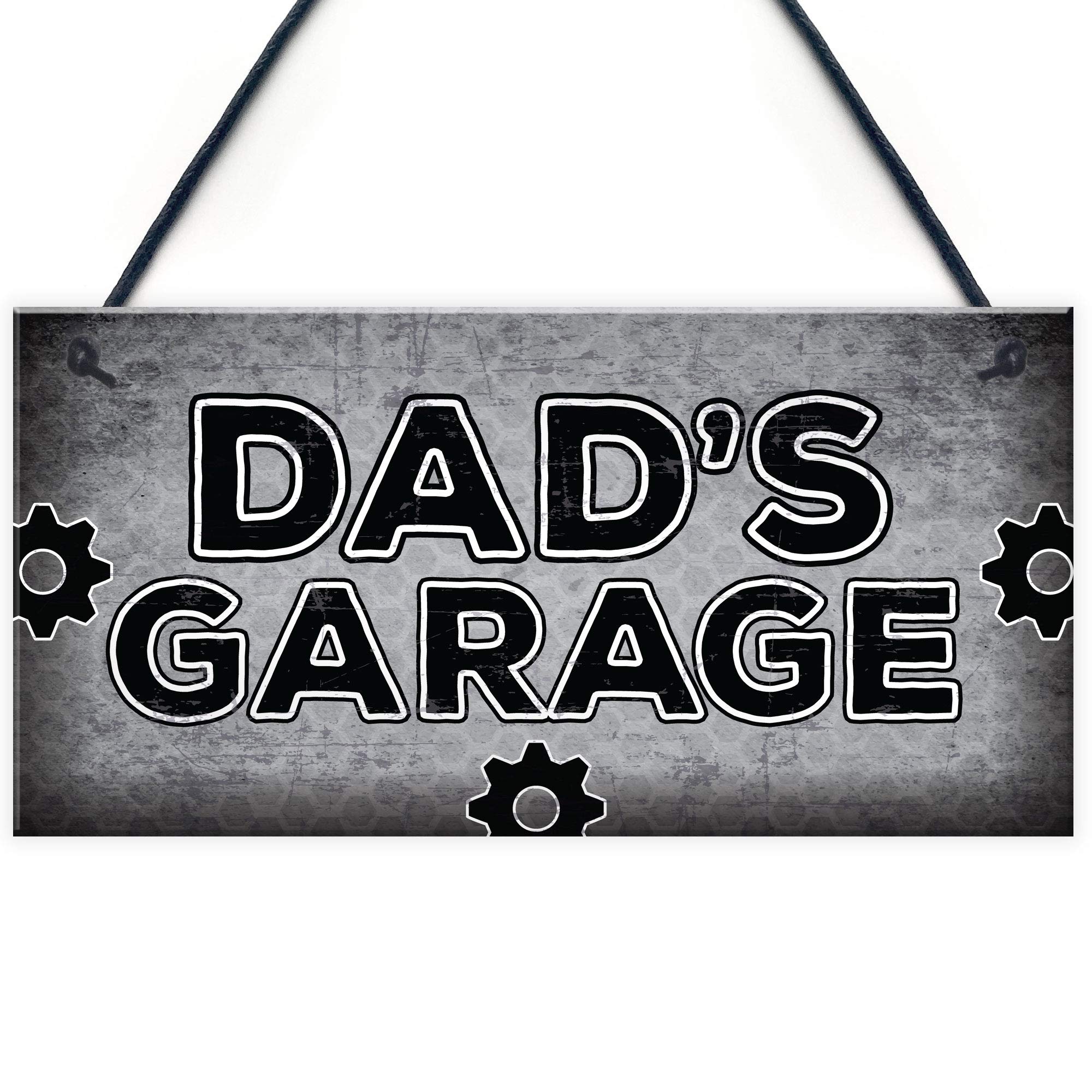 RED OCEANRED OCEAN Dads Garage Man Cave Workshop Hanging Door Sign Dad Father Gifts For Christmas Birthday Dad Gifts From Son Daughter