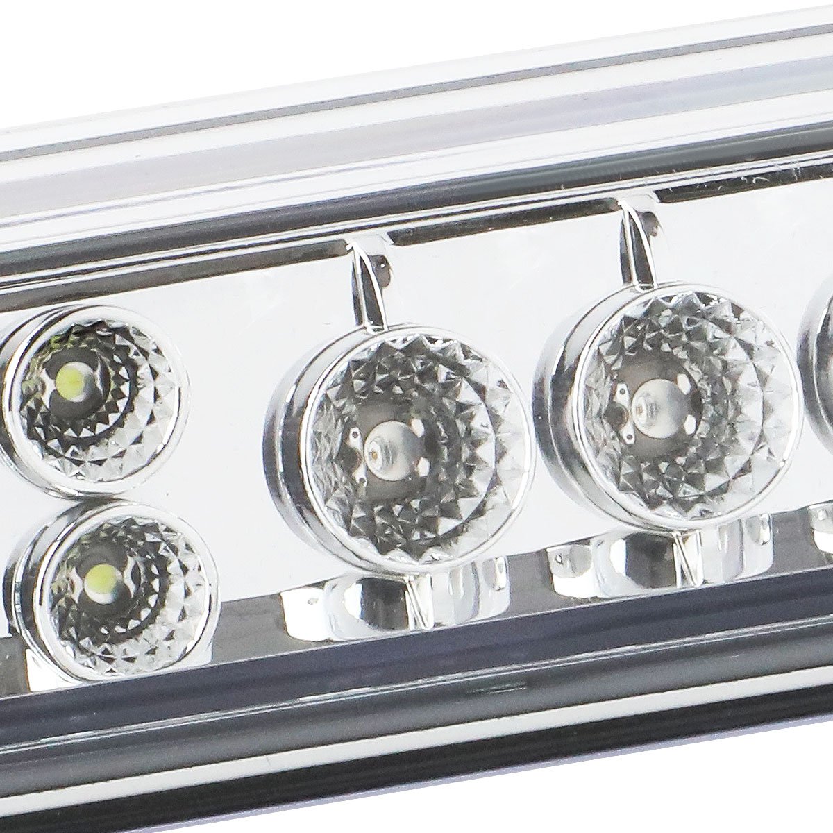 Auto Dynasty Compatible with Chevy Silverado/GMC Sierra ABS Plastic LED third 3rd Brake Light (Clear Lens) - 1st Gen GMT800