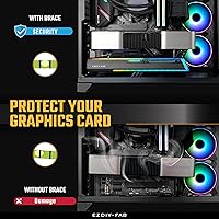 Vista 7 de EZDIY-FAB Soporte Abrazadera para GPU ARGB de 5V, Refuerzo de Soporte para Tarjeta Gráfica GPU, Soporte para Tarjeta de Video, Estructura